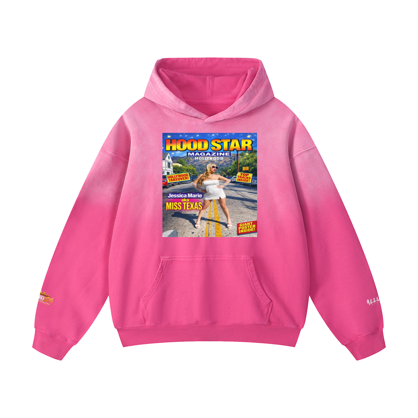 Miss texas Heavyweight Sunfade Oversized Hoodie