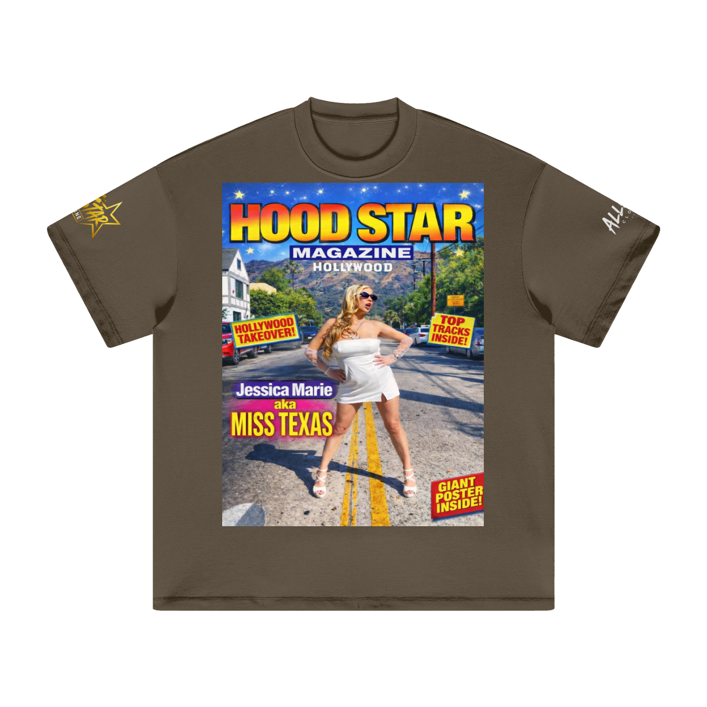 Miss Texas Heavyweight Earth Tone T-Shirt