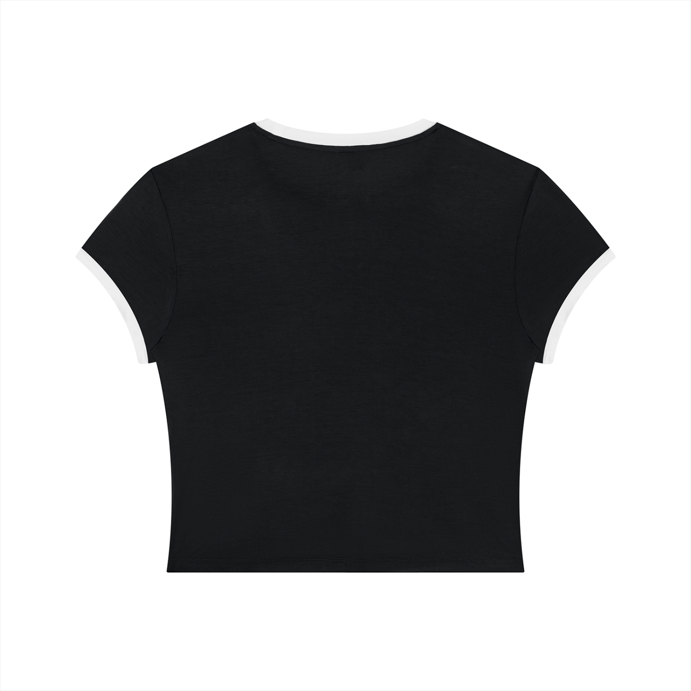 Black Hollywood Women's Slim Color Block T-Shirt