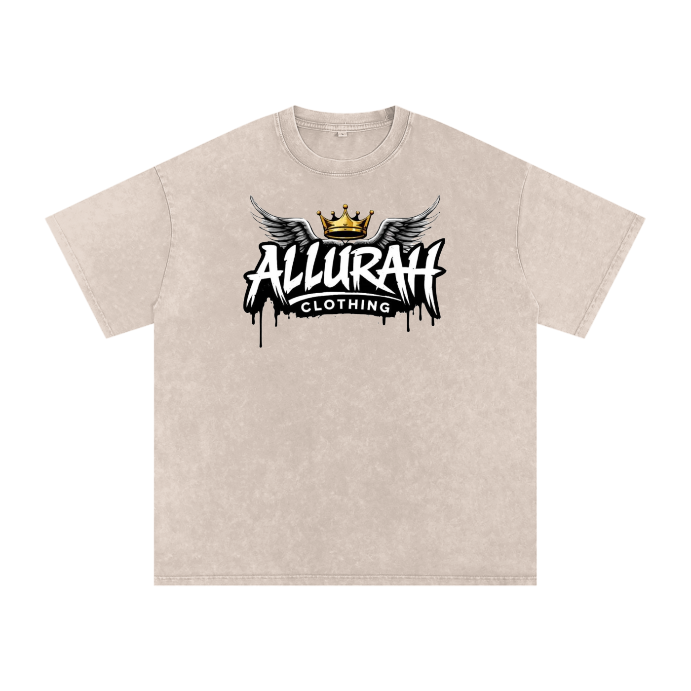 Snow Washed Oversized Cotton T-Shirt